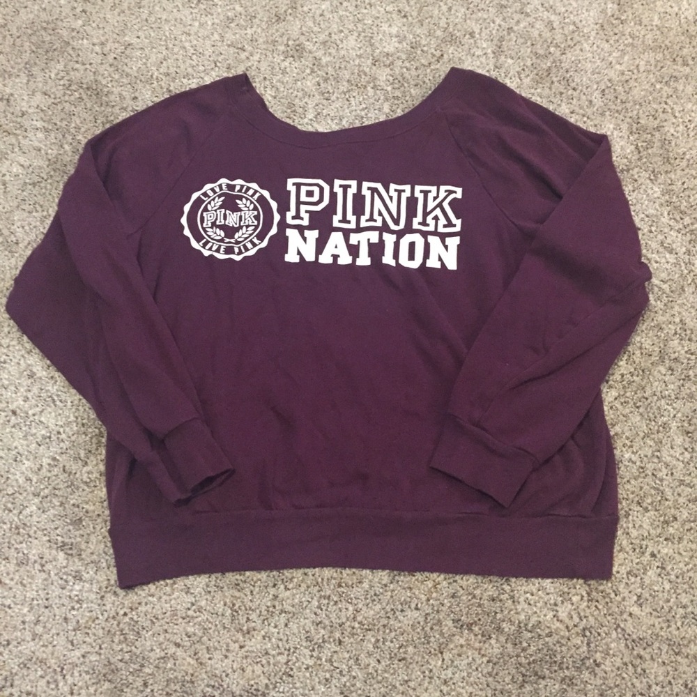 VS PINK Off The Shoulder Sweater